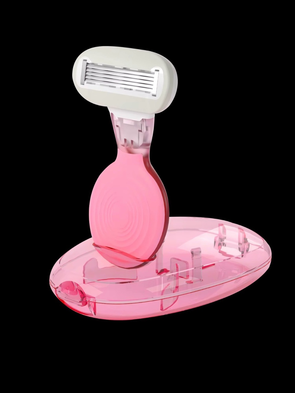 Pink Compact Razor with Travel Stand - Unbranded